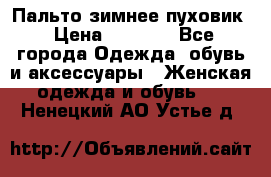 Пальто зимнее пуховик › Цена ­ 2 500 - Все города Одежда, обувь и аксессуары » Женская одежда и обувь   . Ненецкий АО,Устье д.